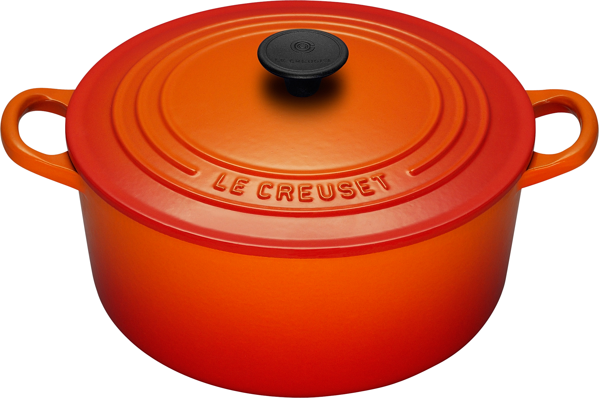 Cooking Pot Png Icon - Le Creuset Cast Iron Round Casserole, Cerise, 24 Cm (2096x1393), Png Download