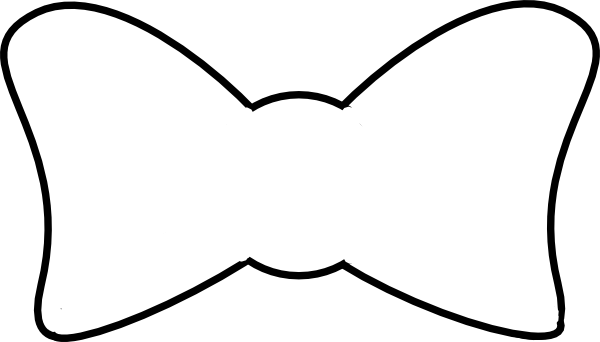 Bow Outline Cliparts Free Download Clip Art Free Clip - Clip Art (600x342), Png Download