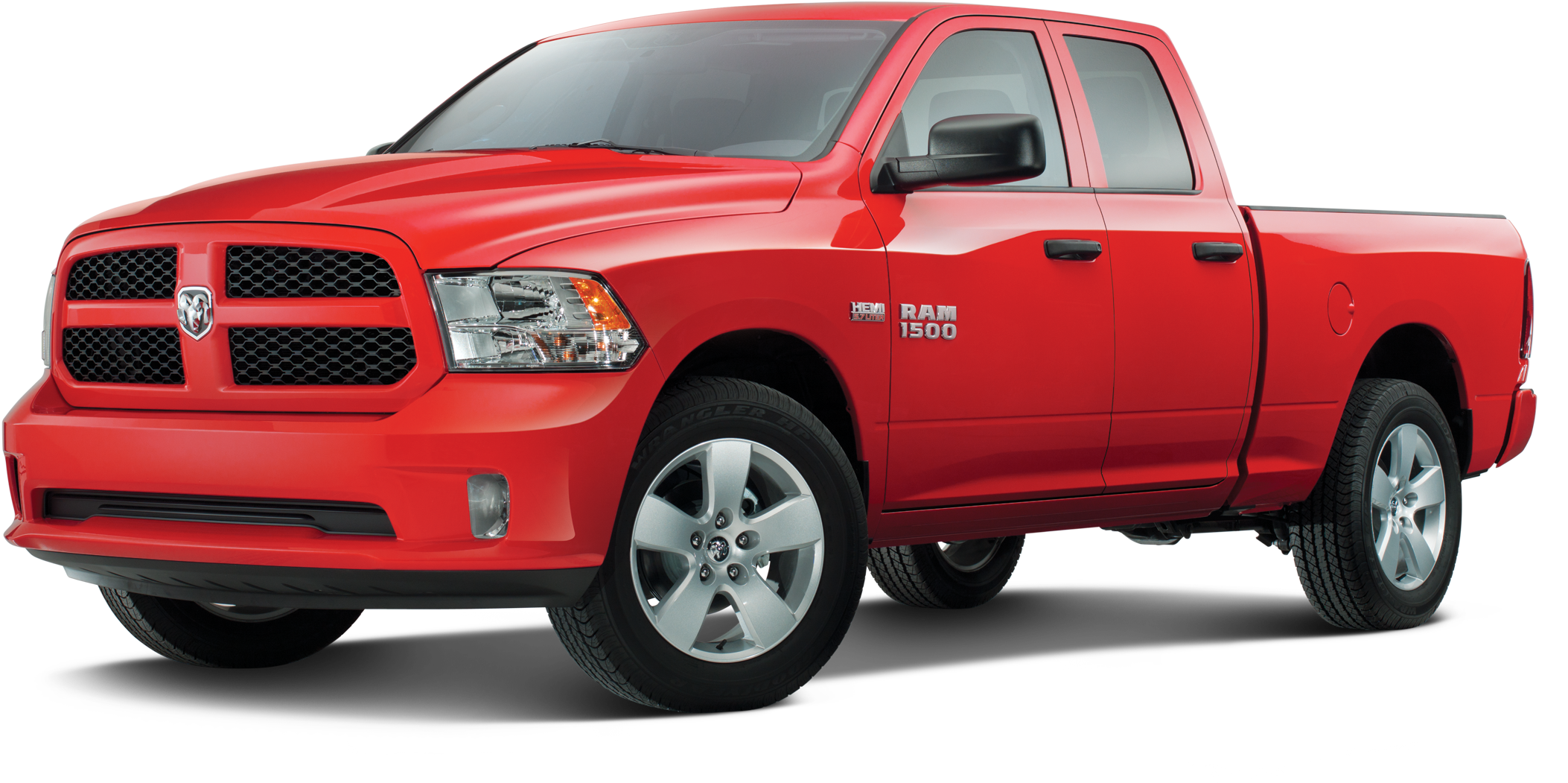 Pickup Truck Png Image - 2016 Ram 1500 Red (2400x1300), Png Download