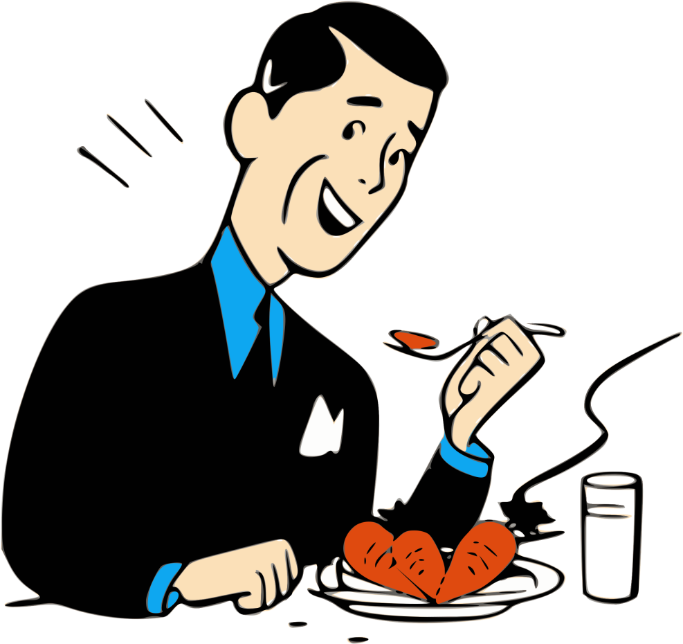 Eating Png Picture - Man Eating Clip Art (1024x1024), Png Download