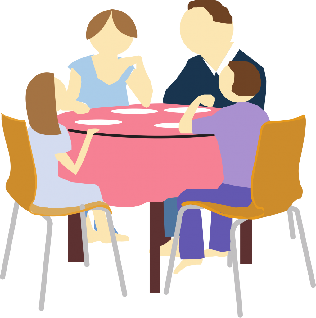 Eating Png Clipart - Family Eating Png (1018x1024), Png Download