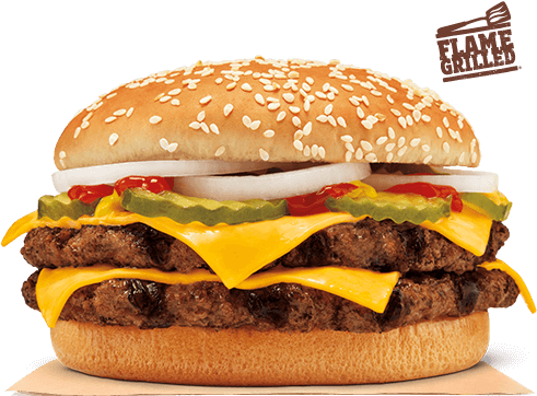 Double Quarter Pound King™ - Burger King Double Quarter Pounder (500x540), Png Download