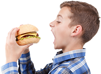 Whole Wheat And Honey Bread Dough Rolled Out Flat , - Man Eating Burger Png (432x288), Png Download