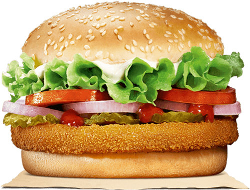 Veg Whopper Burger King (500x540), Png Download