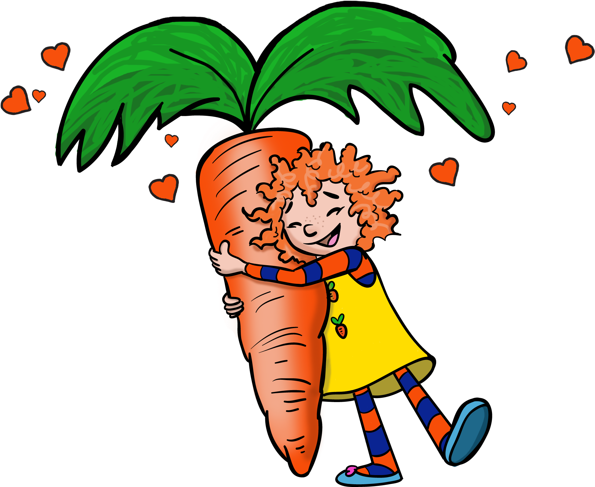 Healthy Eating, Feeding Kids - Kid Eat Vegetables Cartoon Png (1947x1594), Png Download