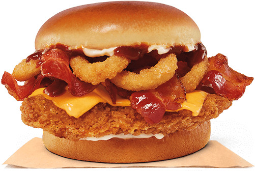 Rodeo® Crispy Chicken Sandwich - Burger King Rodeo Crispy Chicken (500x540), Png Download