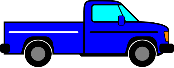 Small - Pick Up Truck Clip Art (600x237), Png Download