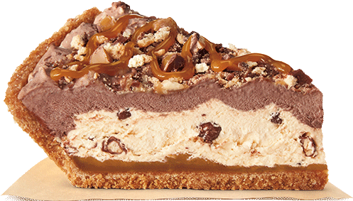 Pie Made With Twix - Twix Pie Burger King (500x540), Png Download