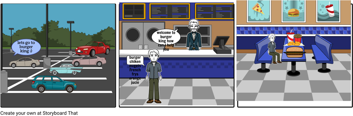 Lv Kushagra Banik Goes To Burger King - Cartoon (1164x385), Png Download