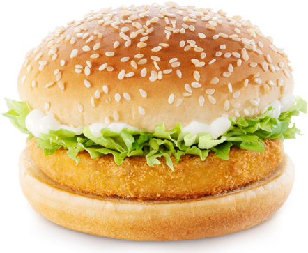 Vegetable Deluxe - Vegetable Deluxe Burger Mcdonalds (443x382), Png Download