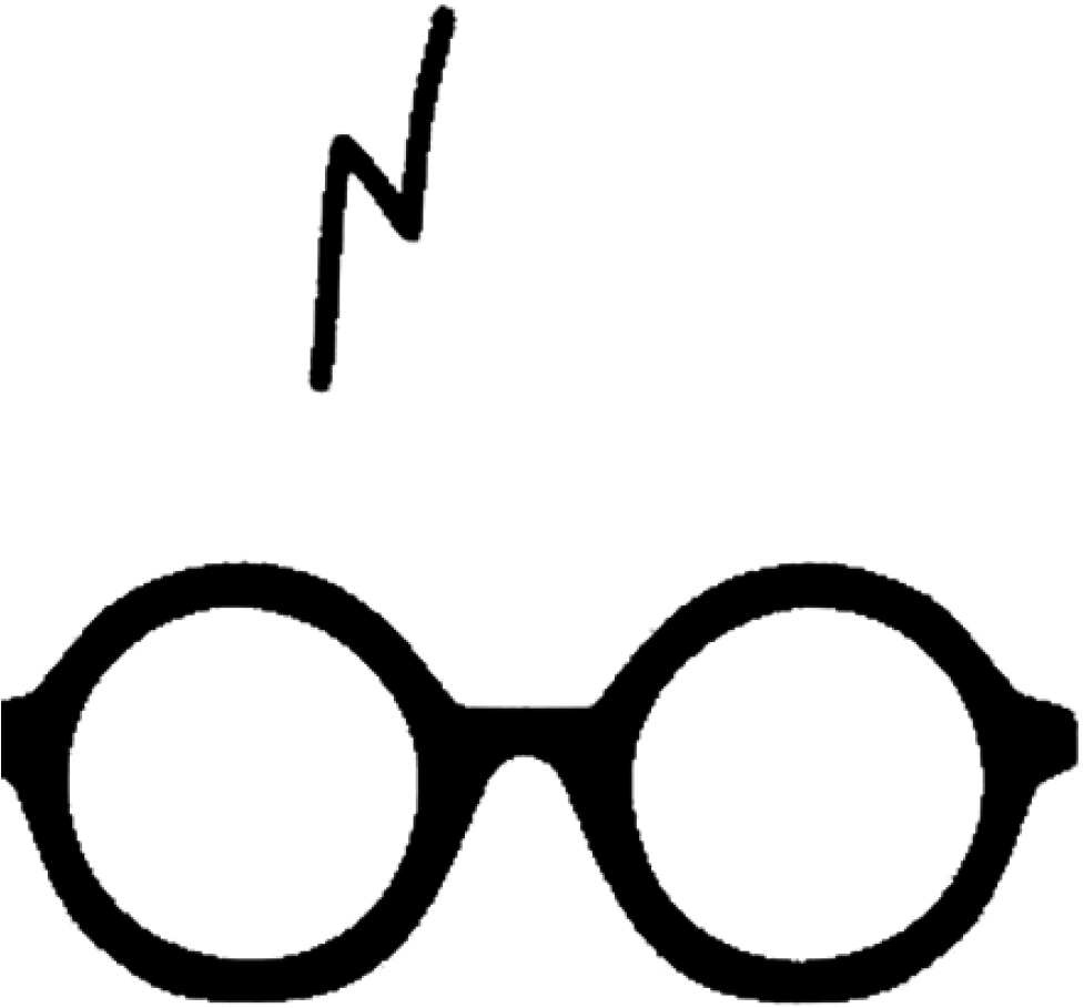 Clipart Glasses Harry Potter - Harry Potter Tattoo Glasses (1024x1024), Png Download