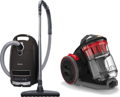 Bagged Vs Bagless - Cylinder Bagless Vacuum Cleaner (411x332), Png Download