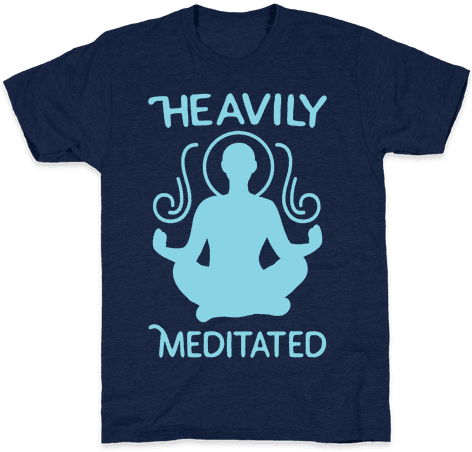 Heavily Meditated Mens T-shirt - Closed Kids Kapuzensweatshirt Mit Closed Logo Candy (484x484), Png Download