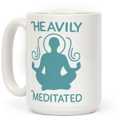 Heavily Meditated Coffee Mug - Possum Coffee (484x484), Png Download