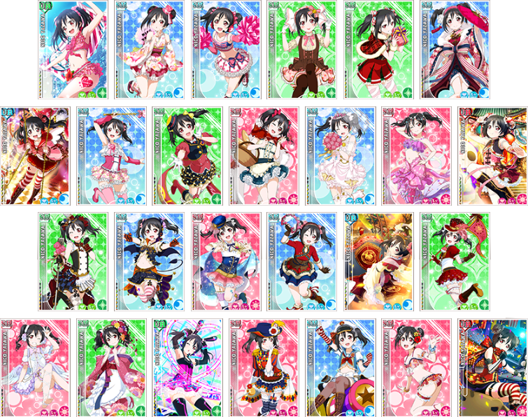 Nico Eligible Cards - Love Live Ur Cards Png (755x596), Png Download