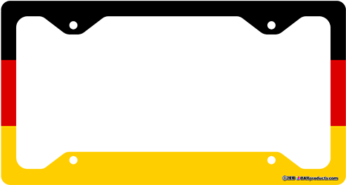 License Plate Frame Flag (500x500), Png Download