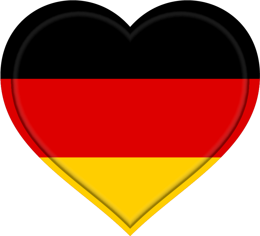 German Flag Png Transparent Free Images - German Flag Heart Png (1270x761), Png Download