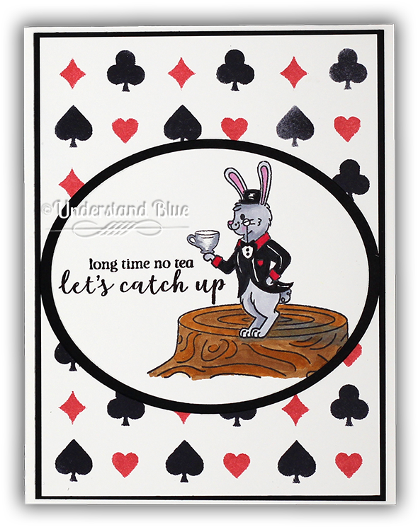 Rabbit With Tea Card By Understand Blue - Cartoon (650x810), Png Download