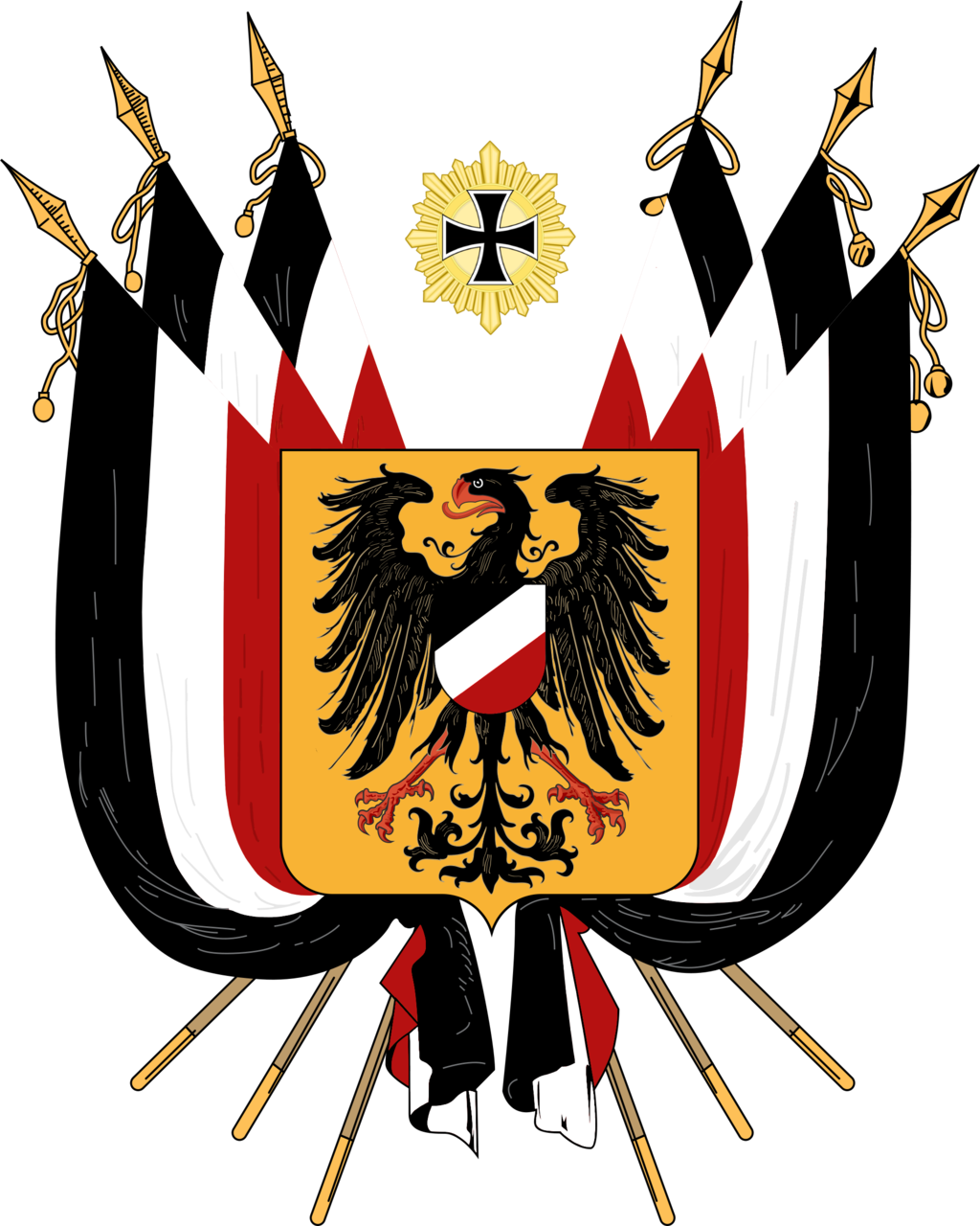 Flag, Coat Of Arms - German Coat Of Arms Png (1024x1280), Png Download