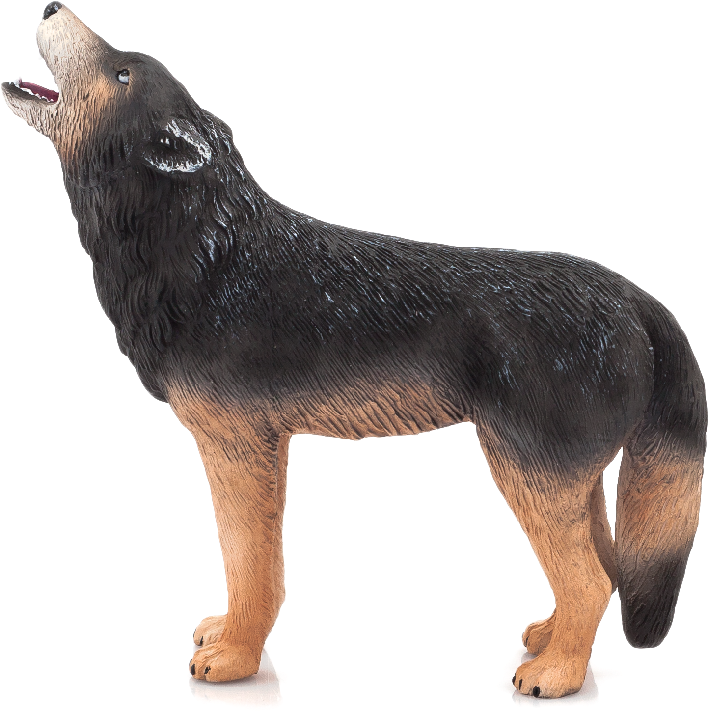 Timber Wolf Howling - Mojo Wolf Howling Toy Figure (540x501), Png Download