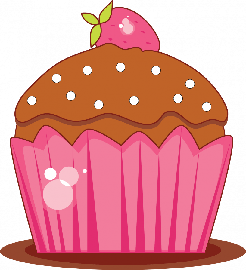 Realistic Cup Cakes Clip Art (817x898), Png Download