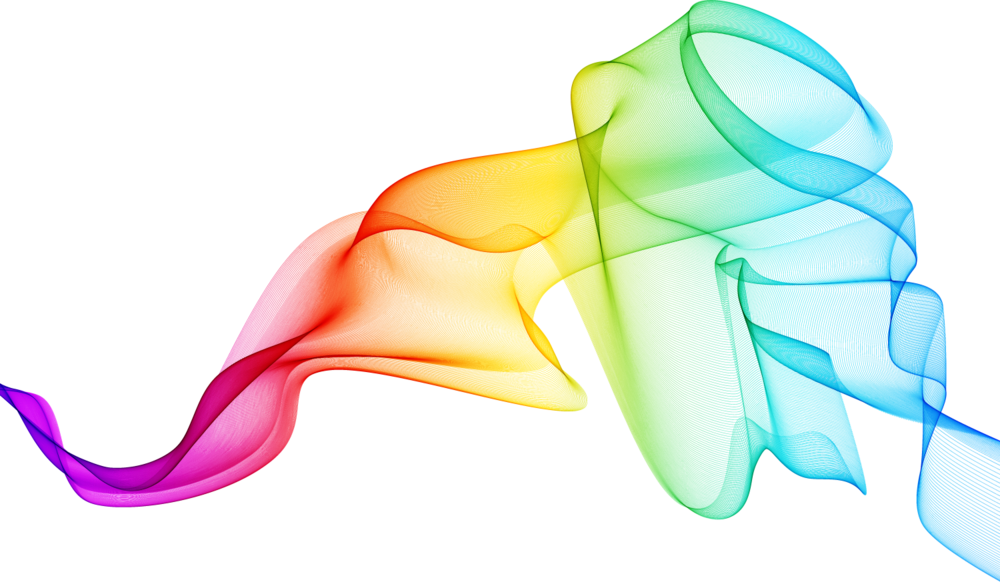 Colorful Smoke Overlay - Color Smoke Vector Png (1000x582), Png Download