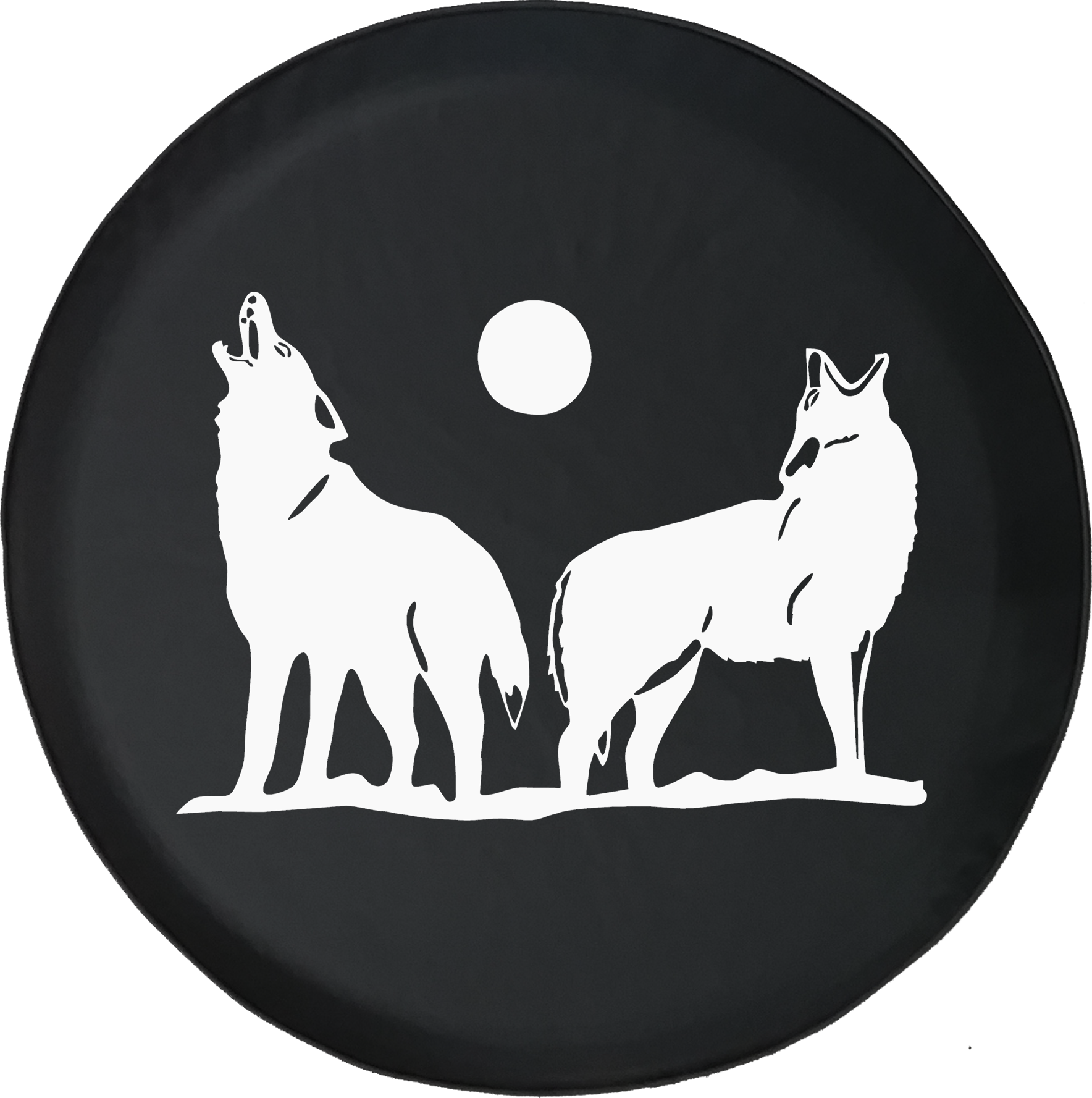 Wolves Howling In The Moonlightoffroad Jeep Rv Camper - American Unlimited Gear Stealth - Wolves Howling (1768x1777), Png Download
