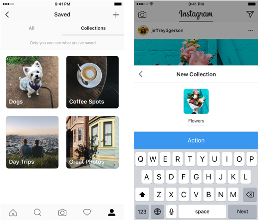 Organize Instagram Posts - See Your Collections On Instagram (722x441), Png Download