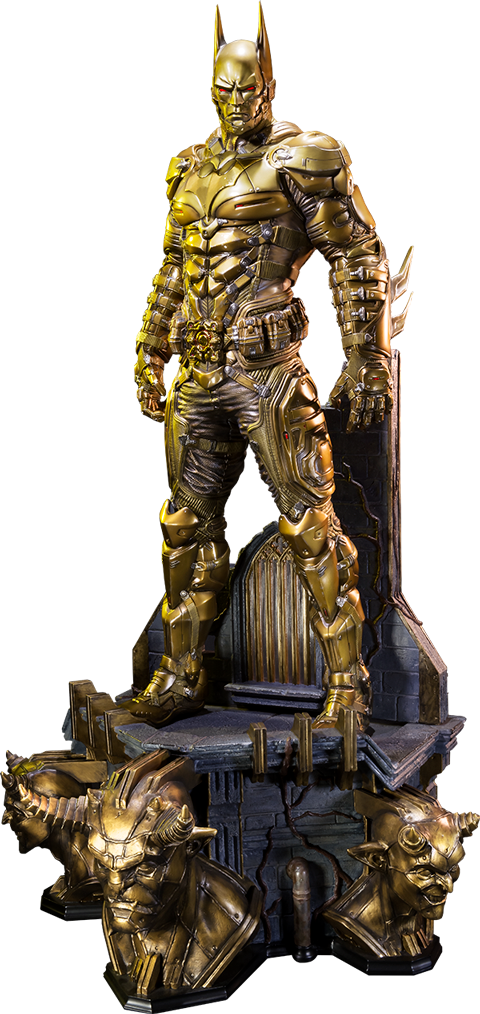 Batman Arkham Knight Batman Beyond Gold Edition 1/3 - Exclusive Batman Beyond - Gold Edition Dc Comics Statue (480x1014), Png Download