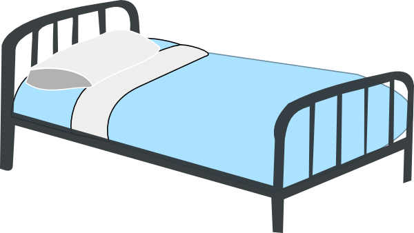 Clip Art Mattress Clipart - Transparent Background Bed Clipart (600x338), Png Download
