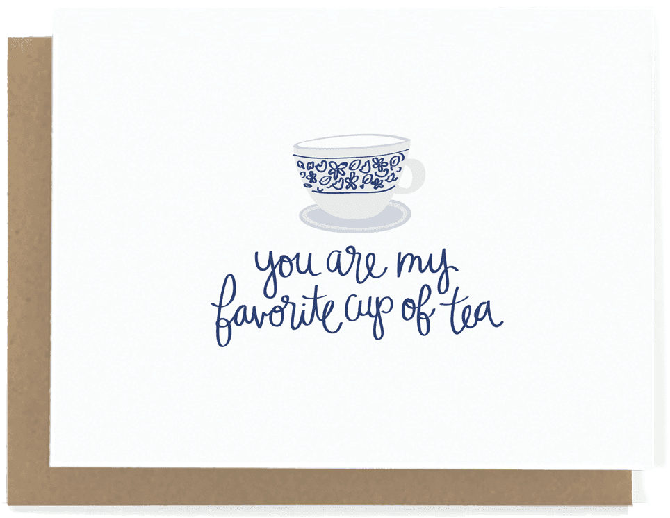 You Are My Favorite Cup Of Tea Love Card - Congrats Wedding Cards (1200x960), Png Download
