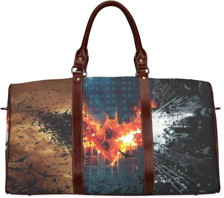 Psylocke Waterproof Fabric Travel Bag With Batman Dark - Dark Knight Rises Teaser Poster (1000x1000), Png Download