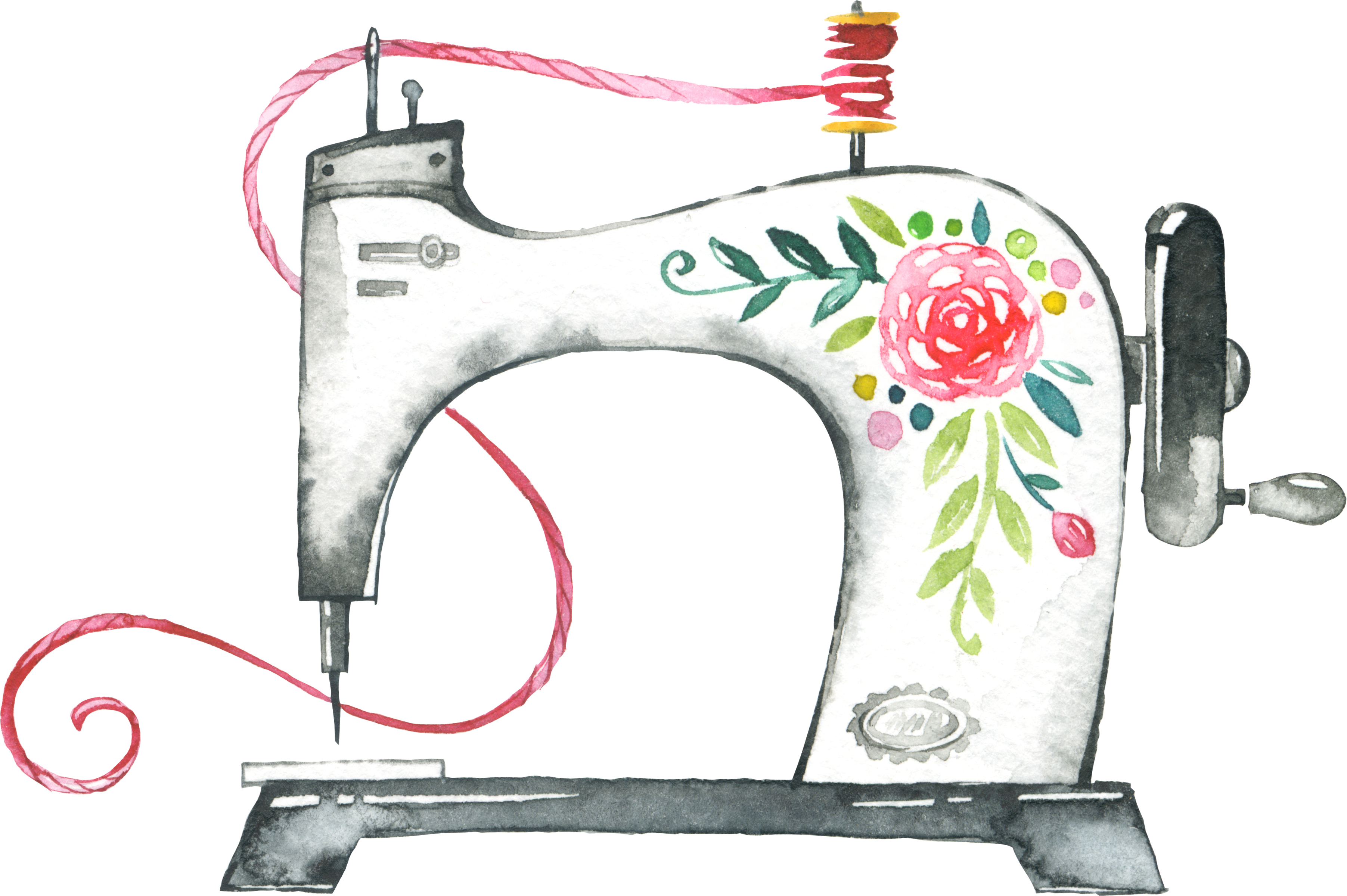 Clip Black And White Stock Arte Crafts Bra Making Blog - Sewing Machine Clipart Png (3607x2401), Png Download