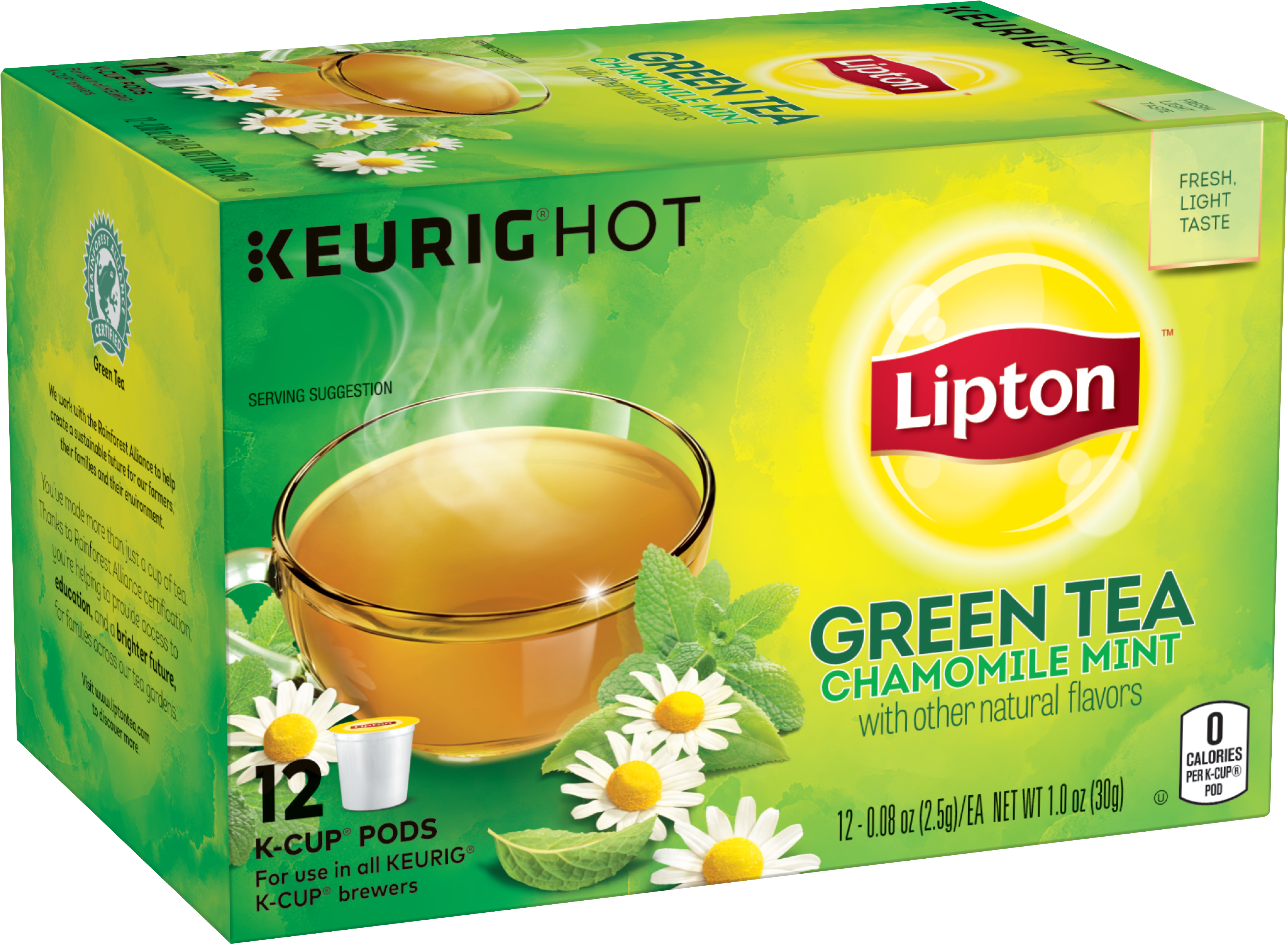 Green Tea Chamomile Mint (5000x5000), Png Download
