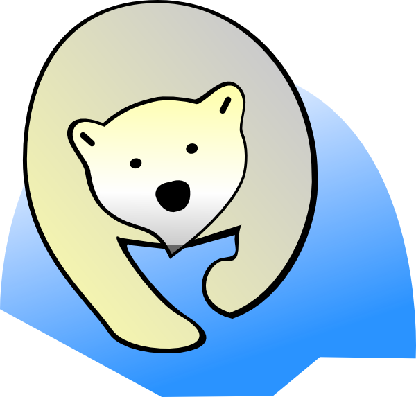 Polar Bear Clipart - Ositos Polar Vector Png (600x573), Png Download
