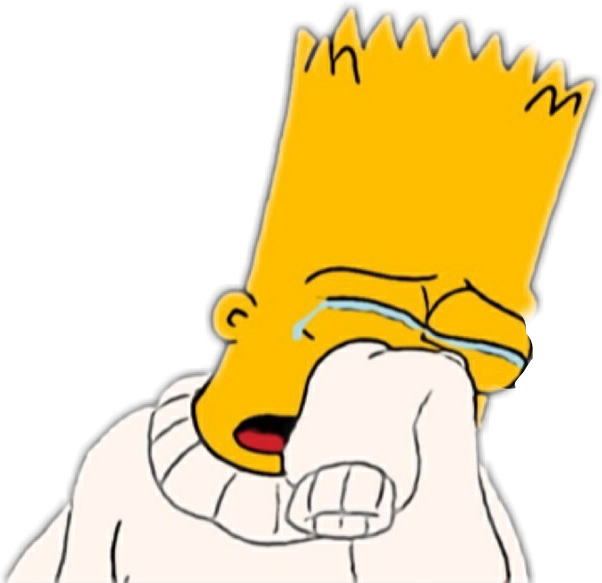 Simpsons Sad Png (602x583), Png Download