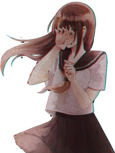 Sad Png Free Download On Mbtskoudsalg Graphic Stock - Cry Sad Anime Girl (376x501), Png Download