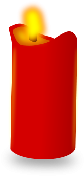 Melting Candle Clipart Red Candle - Advent Candle (566x800), Png Download