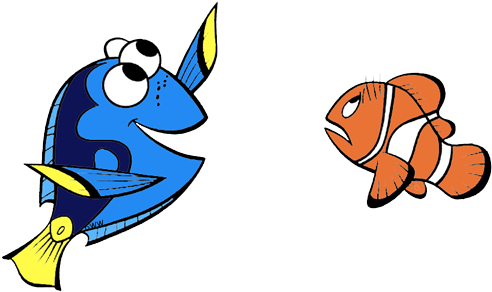 Finding Clip Art Disney Galore Marlin Dory - Marlin Finding Nemo Clipart (500x295), Png Download