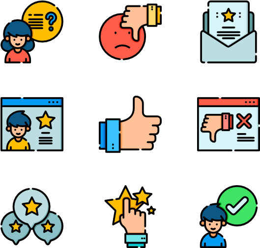 Feedback And Testimonials - Amusement Park Icons (600x564), Png Download