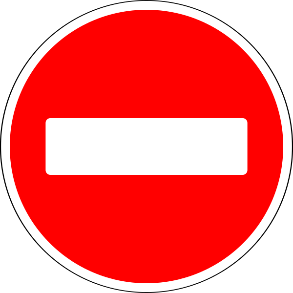 Individual Road Signs With Names - Entrada Prohibida (600x600), Png Download