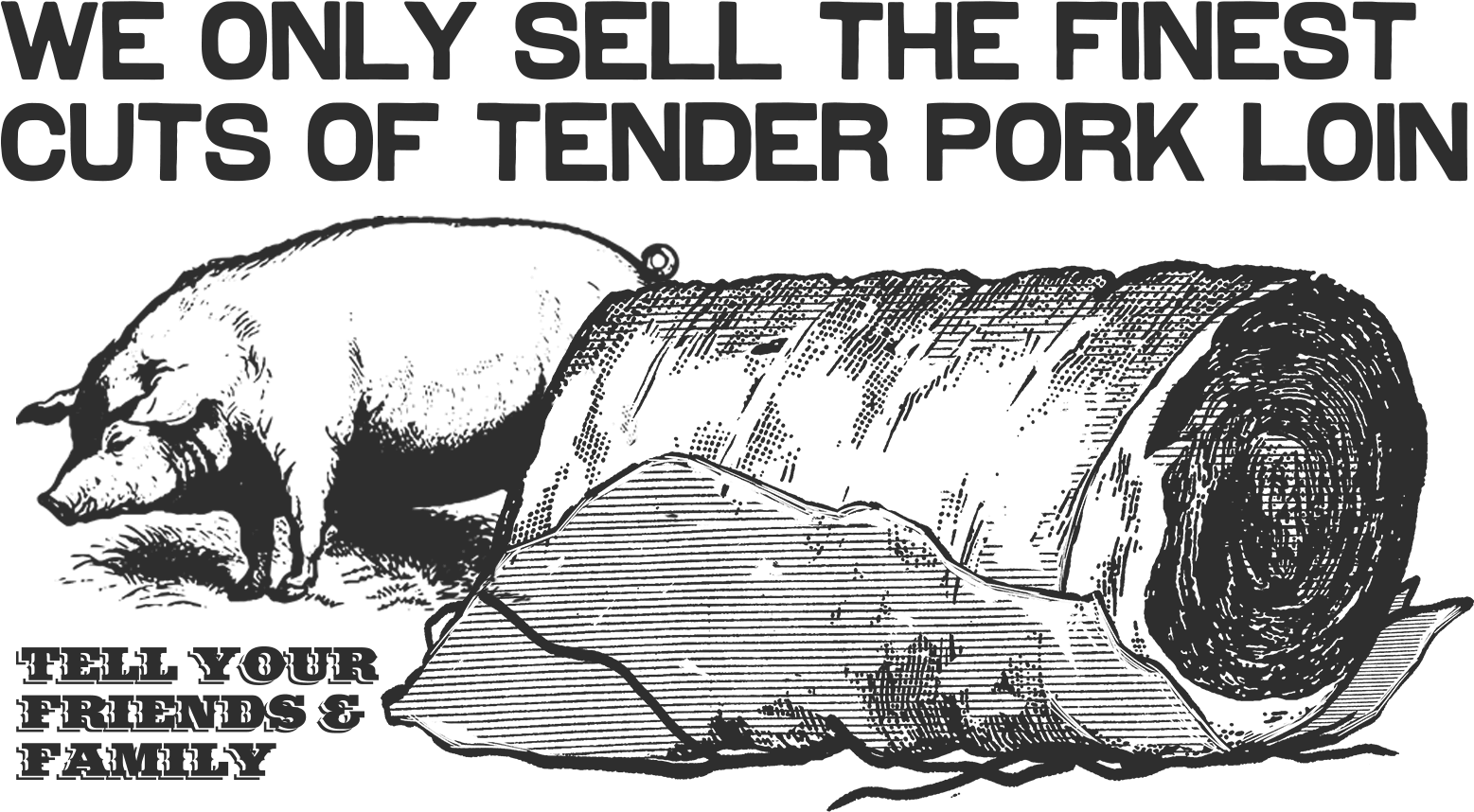 Tender Pork Loin - Working Animal (1570x883), Png Download