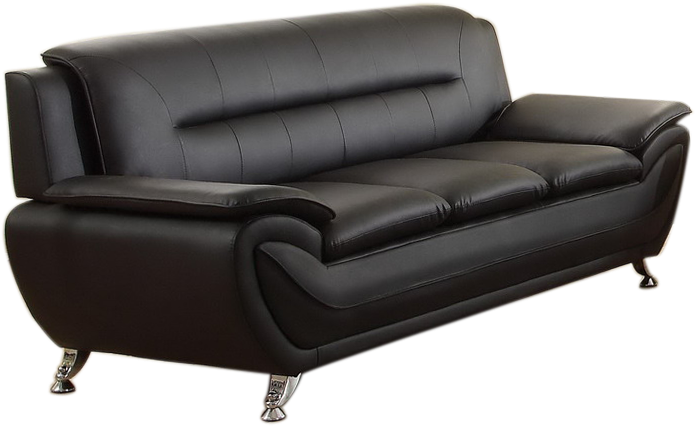 Sofa Set Leather - Couch (750x750), Png Download