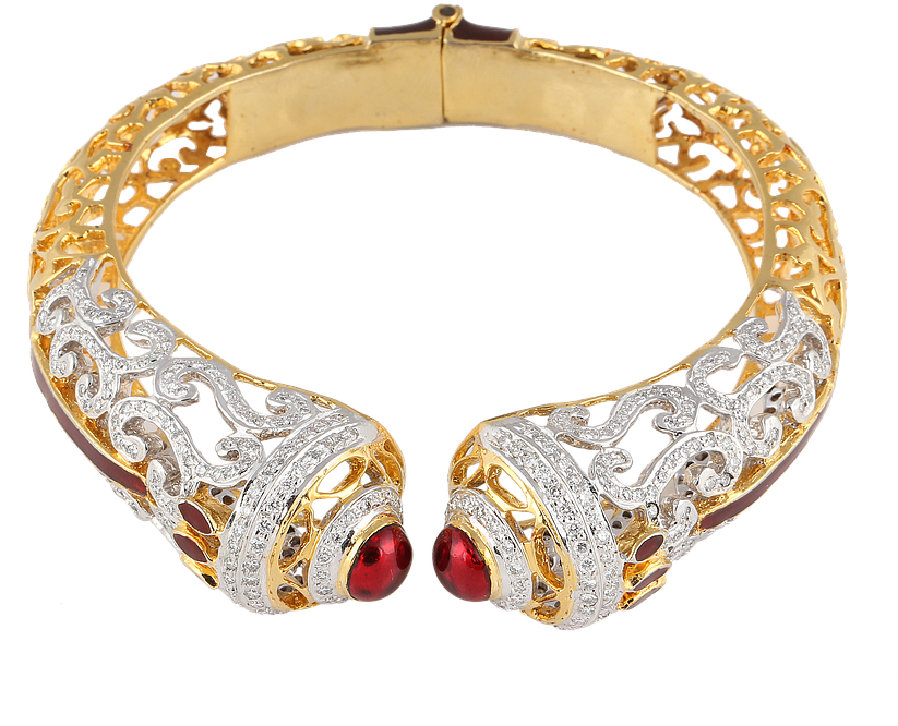 Ornament, Gold, Decorative, Design, Golden, Creativity - Bangle (849x720), Png Download