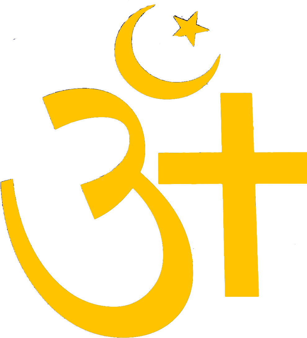 Om Gold Ornaments - Cross (1006x1114), Png Download