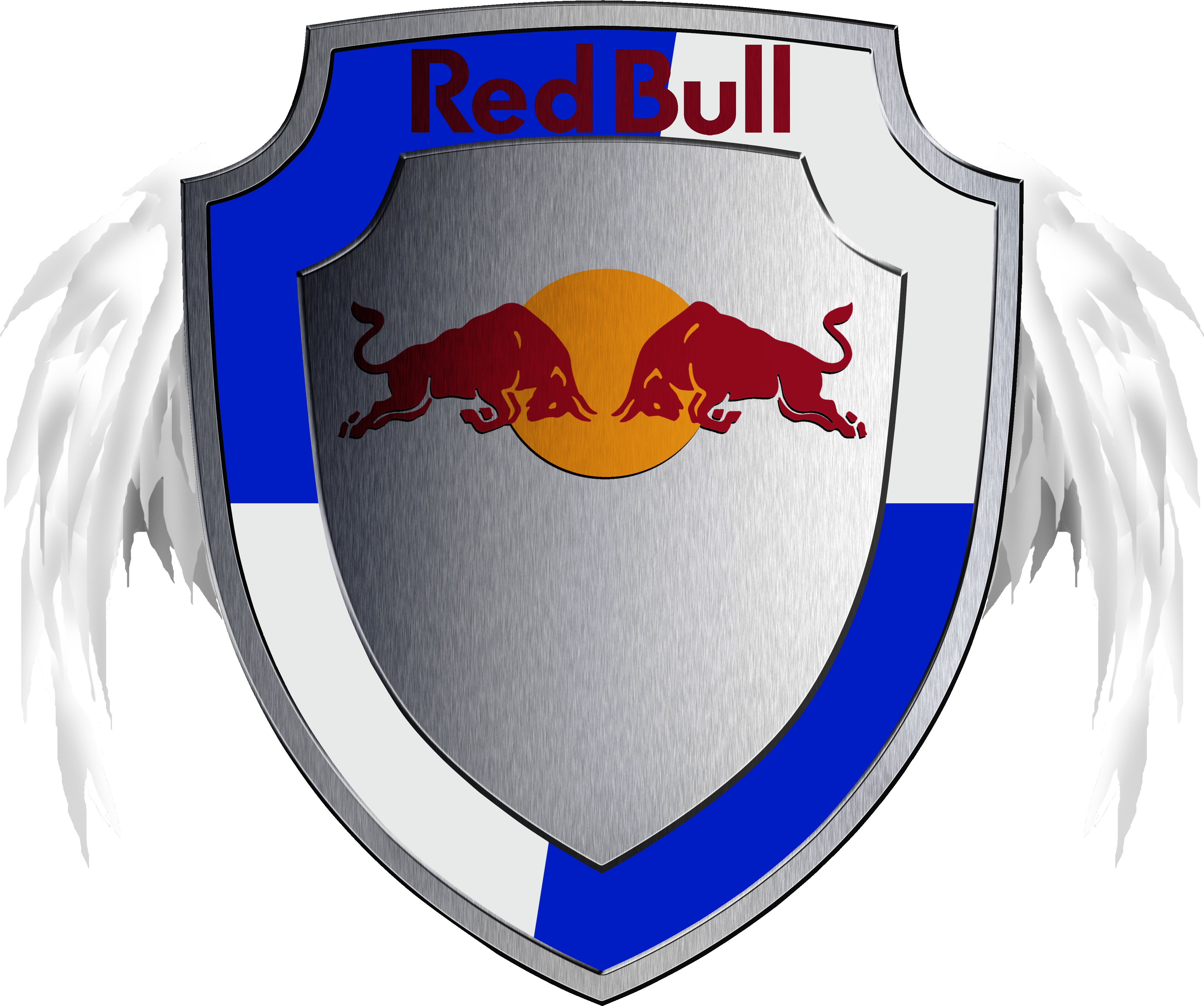 Red Bull Extras See Thru Effect Logo And Text By - Red Bull Shield (5000x3750), Png Download