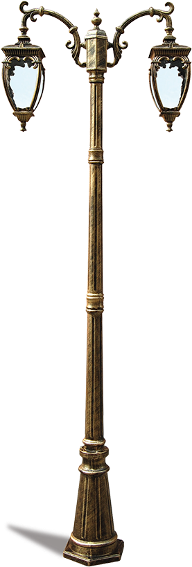 Lilyum Pole - Lampadaires Extérieurs 3 Têtes (1000x1000), Png Download