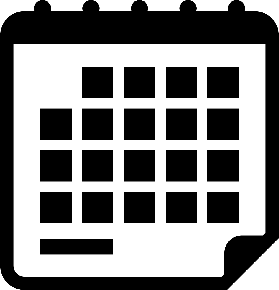 Calendar And Clock Free Interface Icons Svg Psd Png - Iconos De Calendario Png (944x980), Png Download