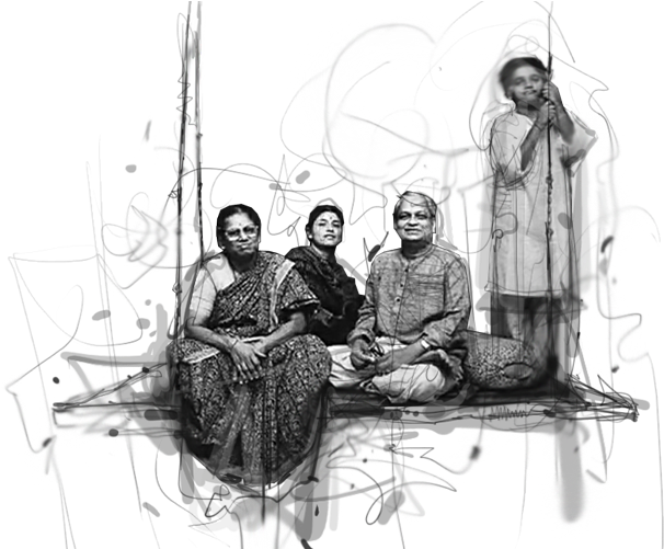 Kumar Gandharva And Pu La Deshpande (700x500), Png Download