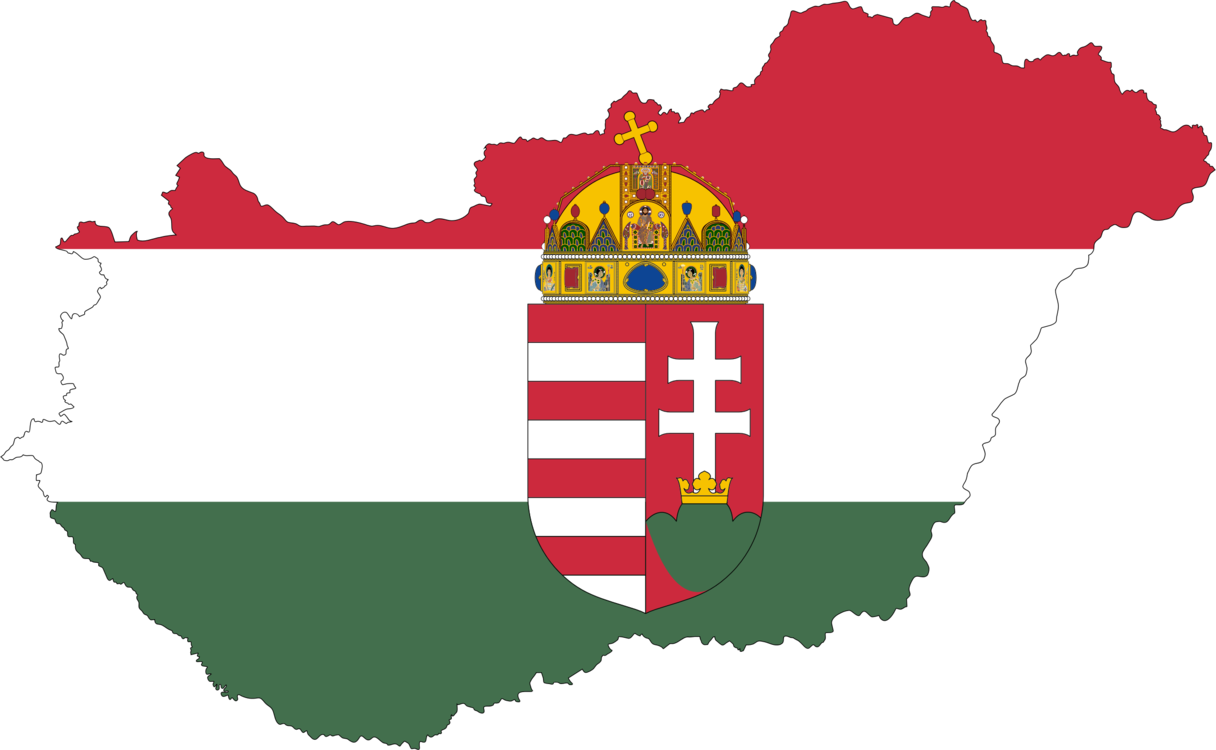 Coat Of Arms Hungary Flag Flags And Coats - Hungary Map And Flag (1216x750), Png Download